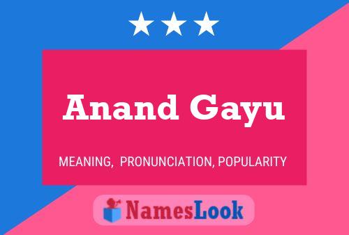 Anand Gayu Name Poster