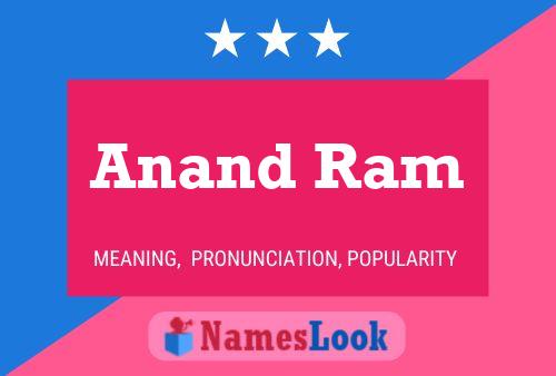 Anand Ram Name Poster