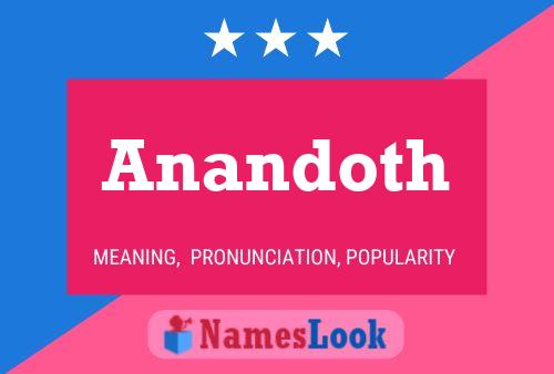 Anandoth Name Poster