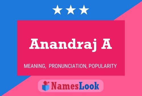 Anandraj A Name Poster