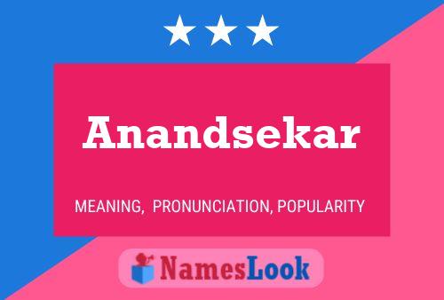 Anandsekar Name Poster