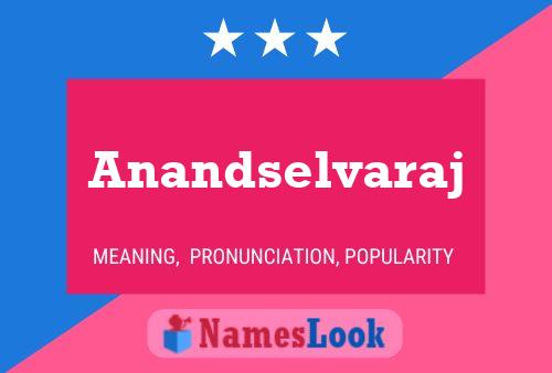 Anandselvaraj Name Poster