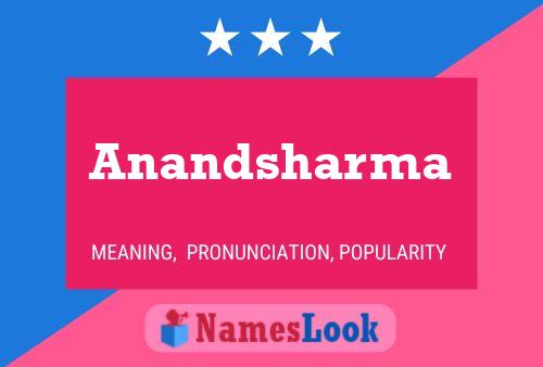 Anandsharma Name Poster