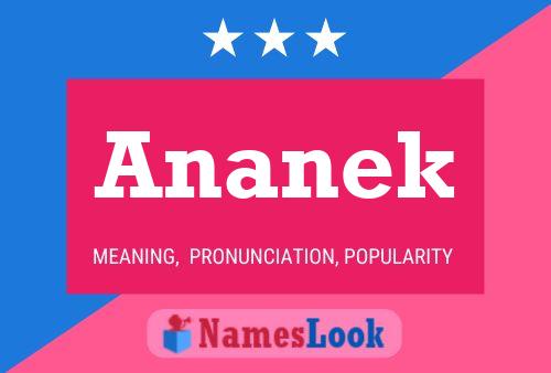 Ananek Name Poster