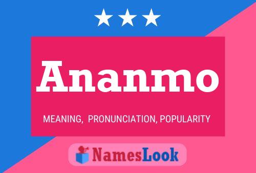 Ananmo Name Poster