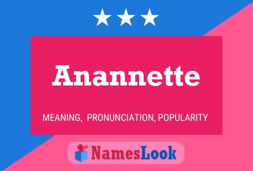 Anannette Name Poster