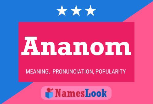 Ananom Name Poster