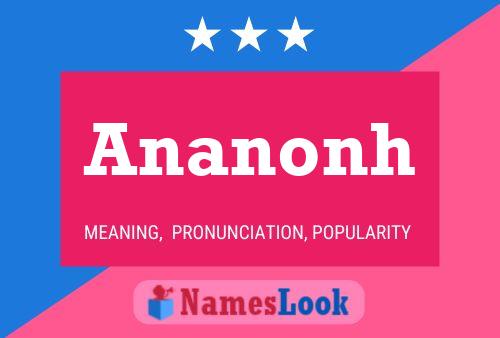 Ananonh Name Poster