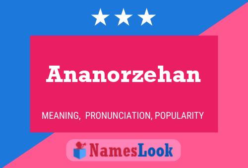 Ananorzehan Name Poster