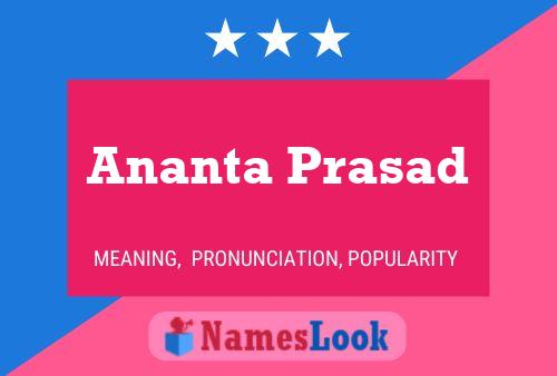 Ananta Prasad Name Poster