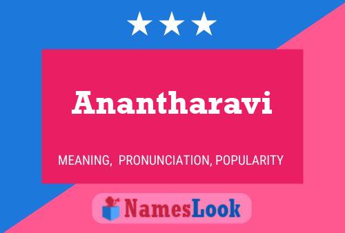 Anantharavi Name Poster