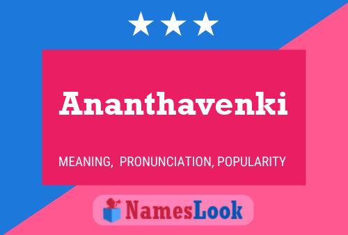 Ananthavenki Name Poster