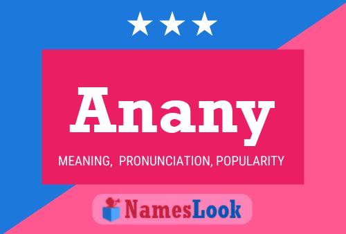 Anany Name Poster