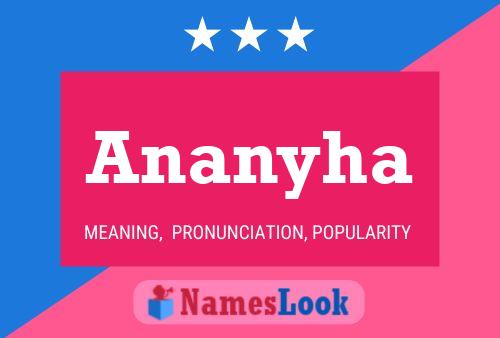 Ananyha Name Poster