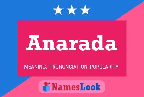 Anarada Name Poster