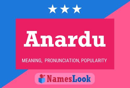 Anardu Name Poster