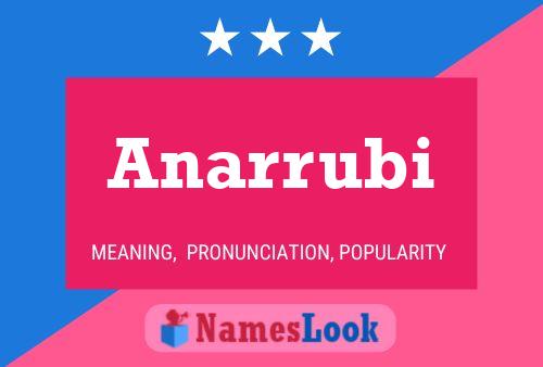 Anarrubi Name Poster