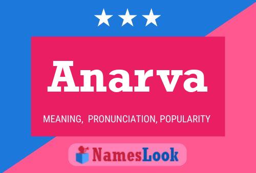 Anarva Name Poster