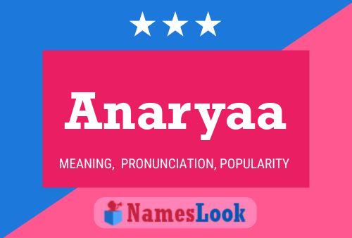 Anaryaa Name Poster