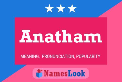 Anatham Name Poster