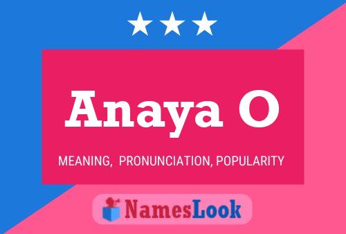 Anaya O Name Poster