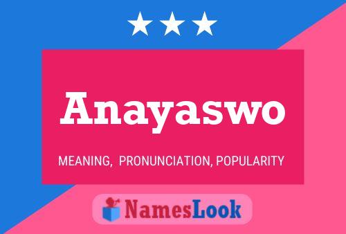 Anayaswo Name Poster