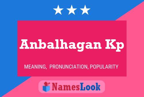 Anbalhagan Kp Name Poster