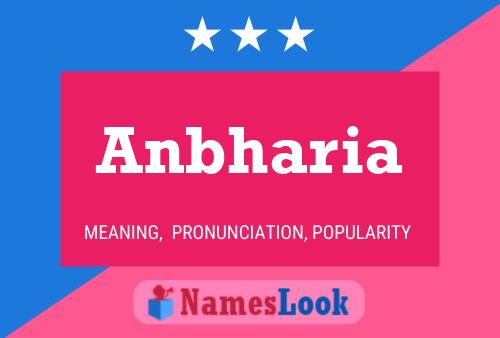 Anbharia Name Poster