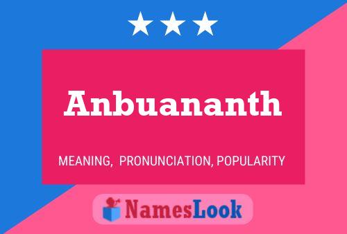 Anbuananth Name Poster