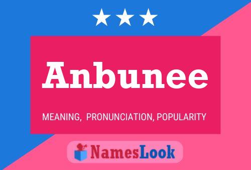 Anbunee Name Poster