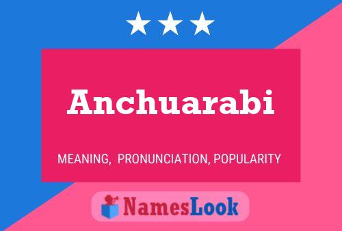 Anchuarabi Name Poster