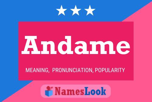 Andame Name Poster