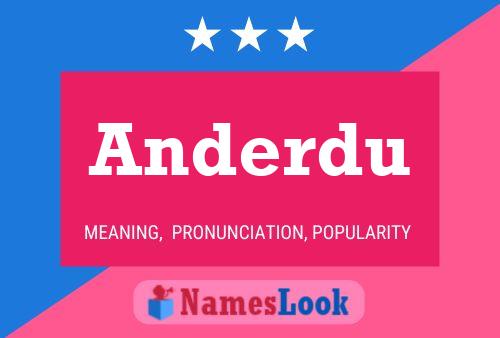 Anderdu Name Poster