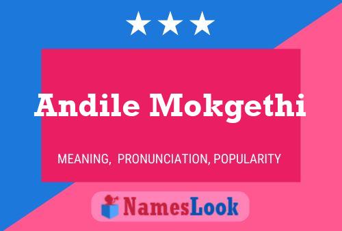 Andile Mokgethi Name Poster