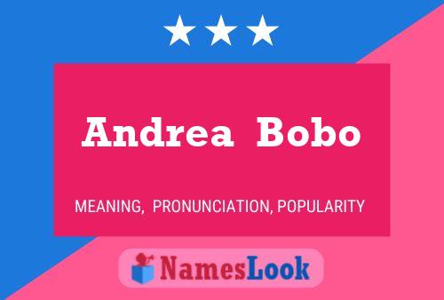 Andrea  Bobo Name Poster