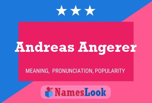 Andreas Angerer Name Poster