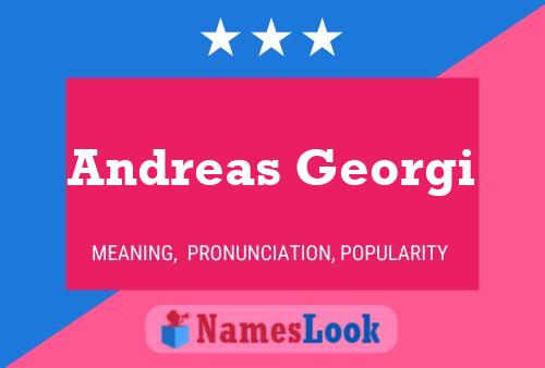 Andreas Georgi Name Poster