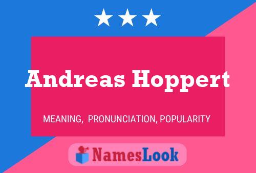 Andreas Hoppert Name Poster