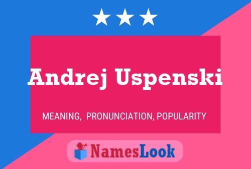 Andrej Uspenski Name Poster