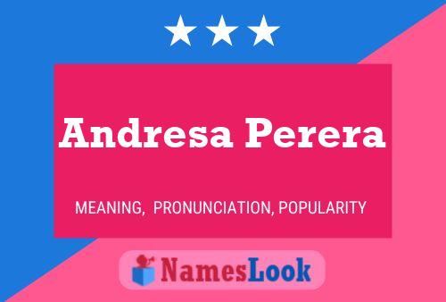 Andresa Perera Name Poster