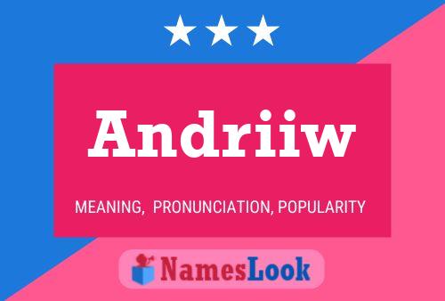 Andriiw Name Poster