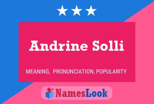 Andrine Solli Name Poster