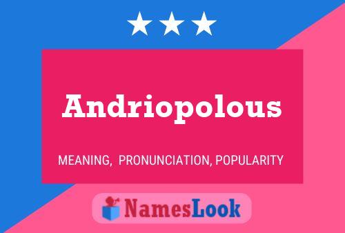 Andriopolous Name Poster