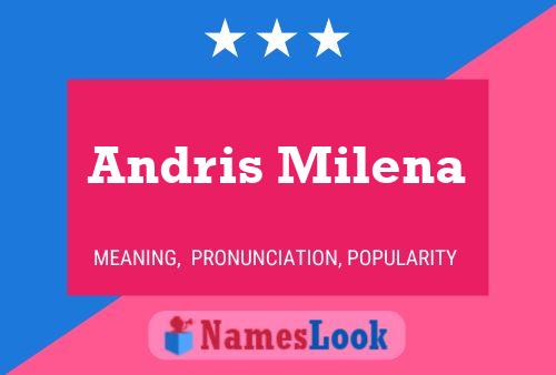 Andris Milena Name Poster