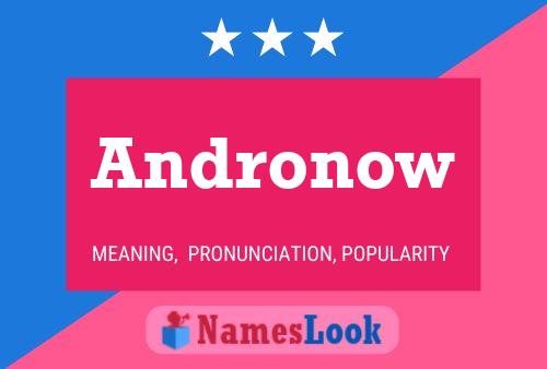 Andronow Name Poster