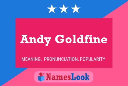 Andy Goldfine Name Poster