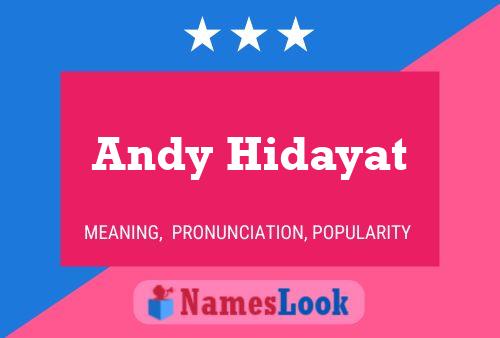 Andy Hidayat Name Poster