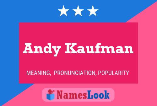 Andy Kaufman Name Poster