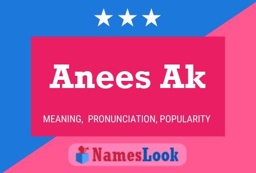 Anees Ak Name Poster