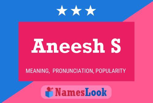 Aneesh S Name Poster